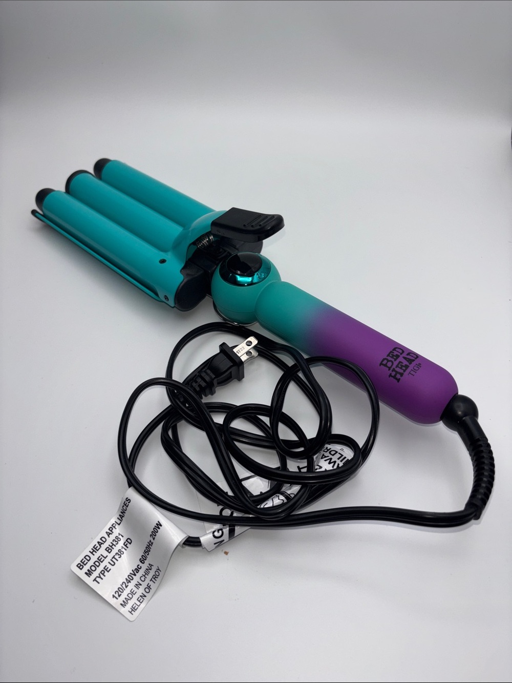 TIGI Bed Head Triple Barrel Waver in Teal and Purple
